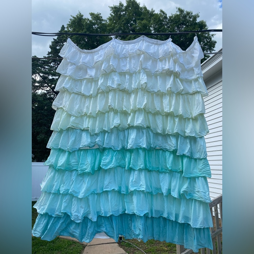 Anthropologie Flamenco Ruffle Ombre Shower Curtain. Will Lift Your Mood in a 💓